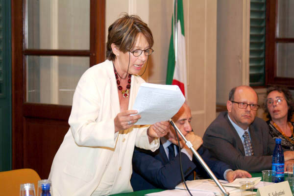 La vicepresidente della Crusca, prof.ssa Nicoletta Maraschio.